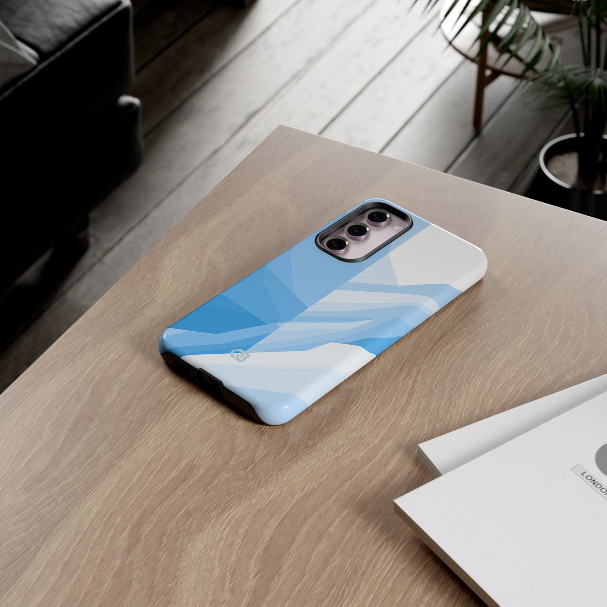 Blue Tough Phone Case for Samsung - Arctic Glacial Ridge