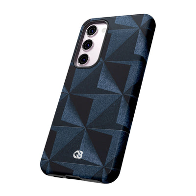 Blue Tough Phone Case for Samsung - Indigo Basalt Facets