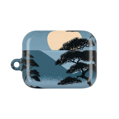 Moonlit Pine Horizon · Hard Case for AirPods & AirPods Pro · Blue
