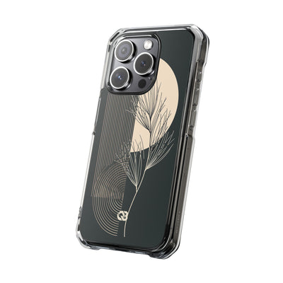 Black Impact MagSafe Phone Case for iPhone - Obsidian Sand Willow