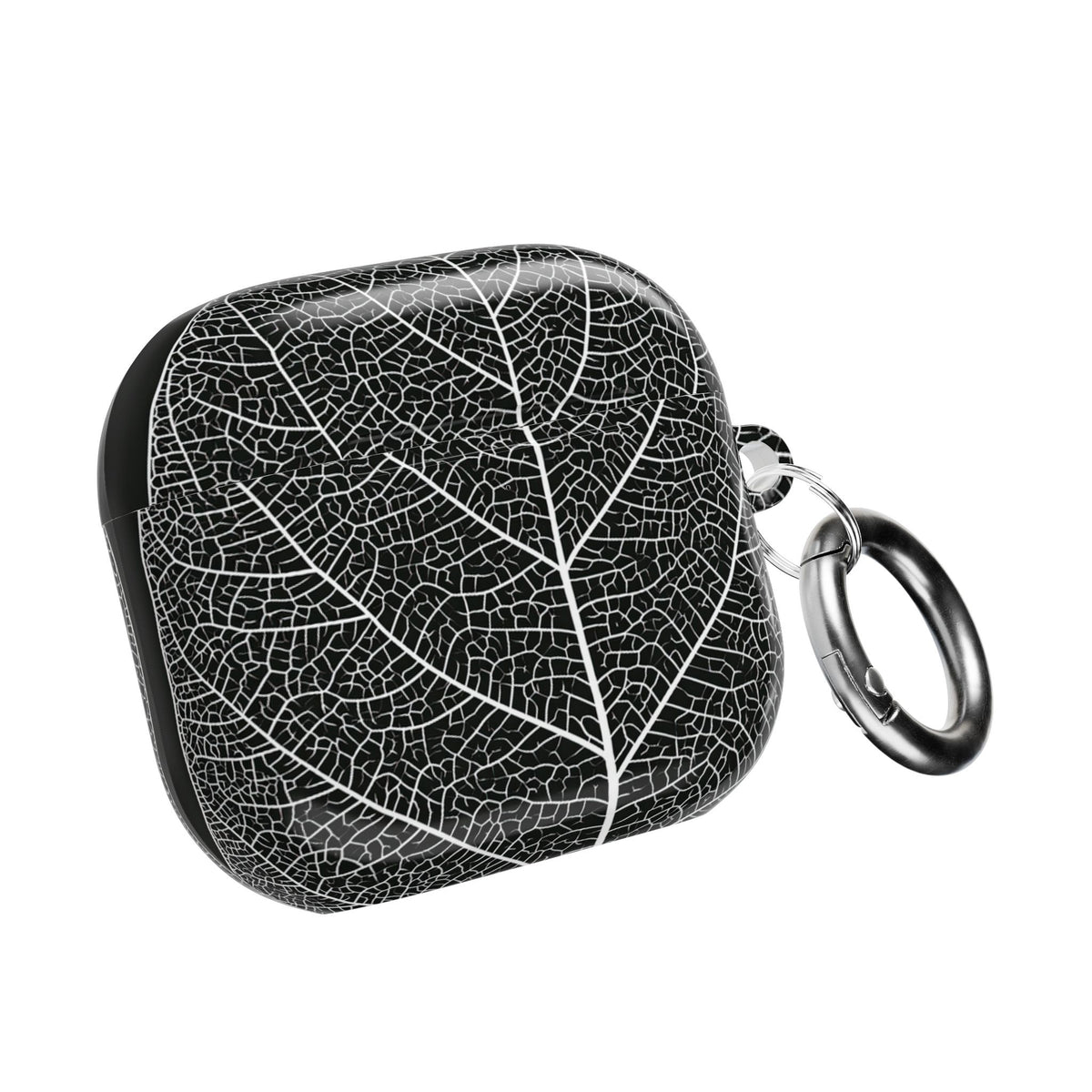 Monochrome Leaf Skeleton · Hard Case for AirPods & AirPods Pro · Black