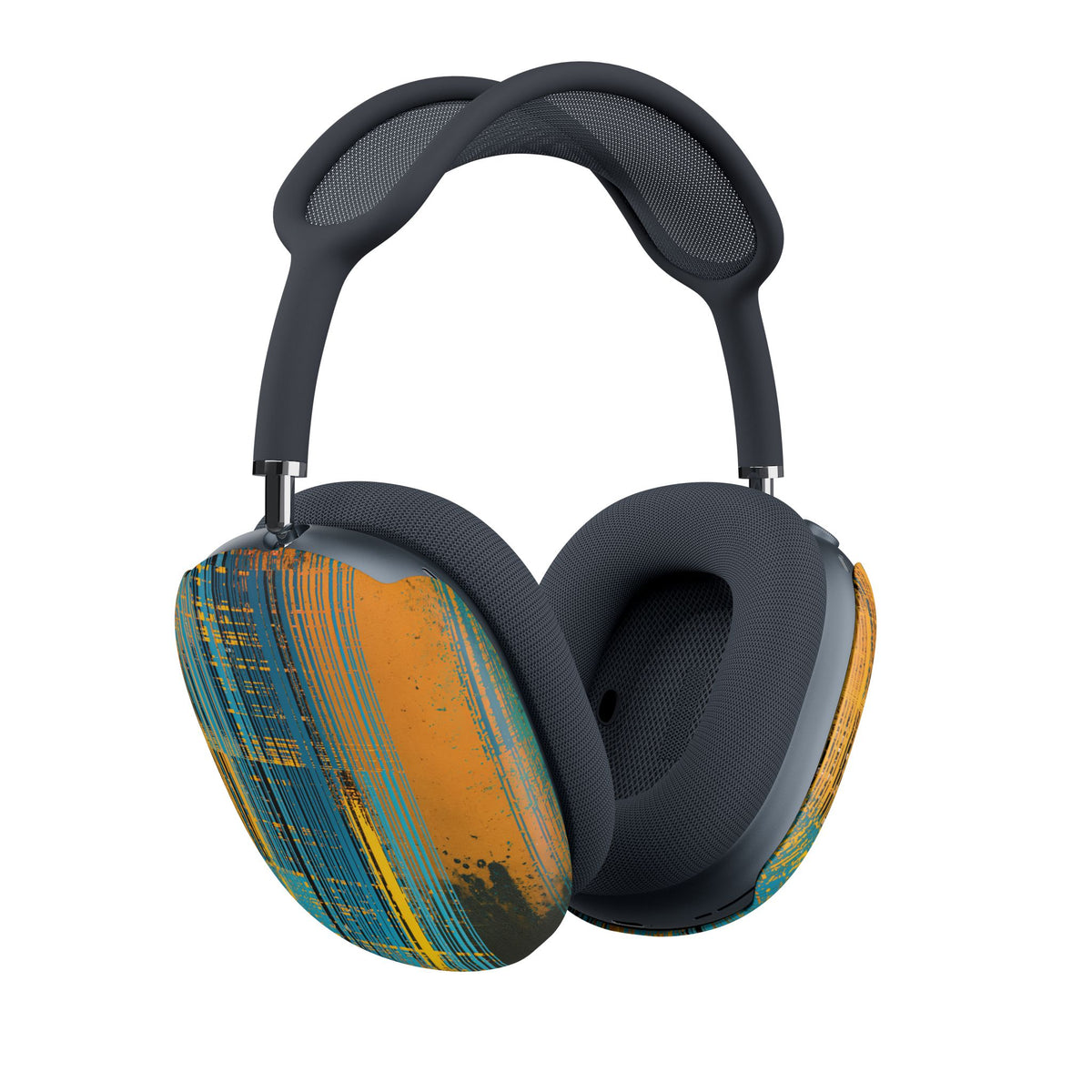 Cyber Glitch Stream · Hard Case for AirPods Max · Teal