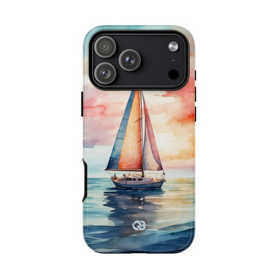 Crimson Horizon Sail · Tough Hoesje voor iPhone