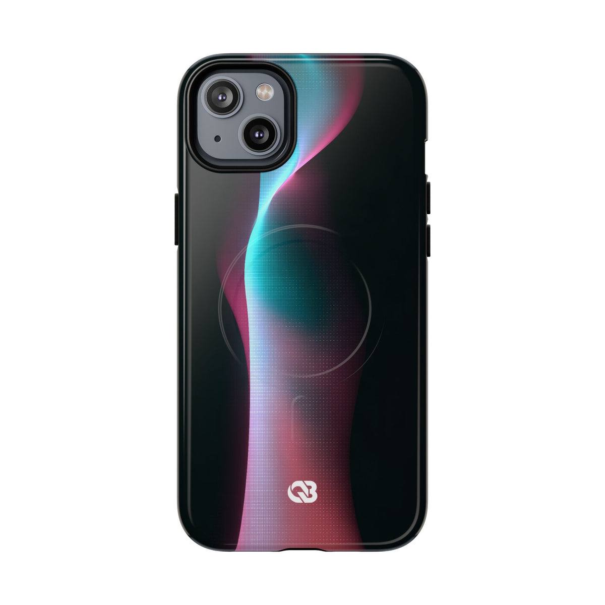 Neon Pixel Flow · Tough 2.0 Magnetic Phone Case for iPhone · Black