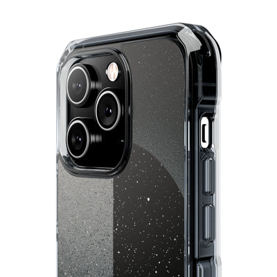 Black Impact MagSafe Phone Case for iPhone - Lunar Static Orbit