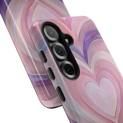 Lavender Pulse Hearts · Tough Mobilskal för Samsung