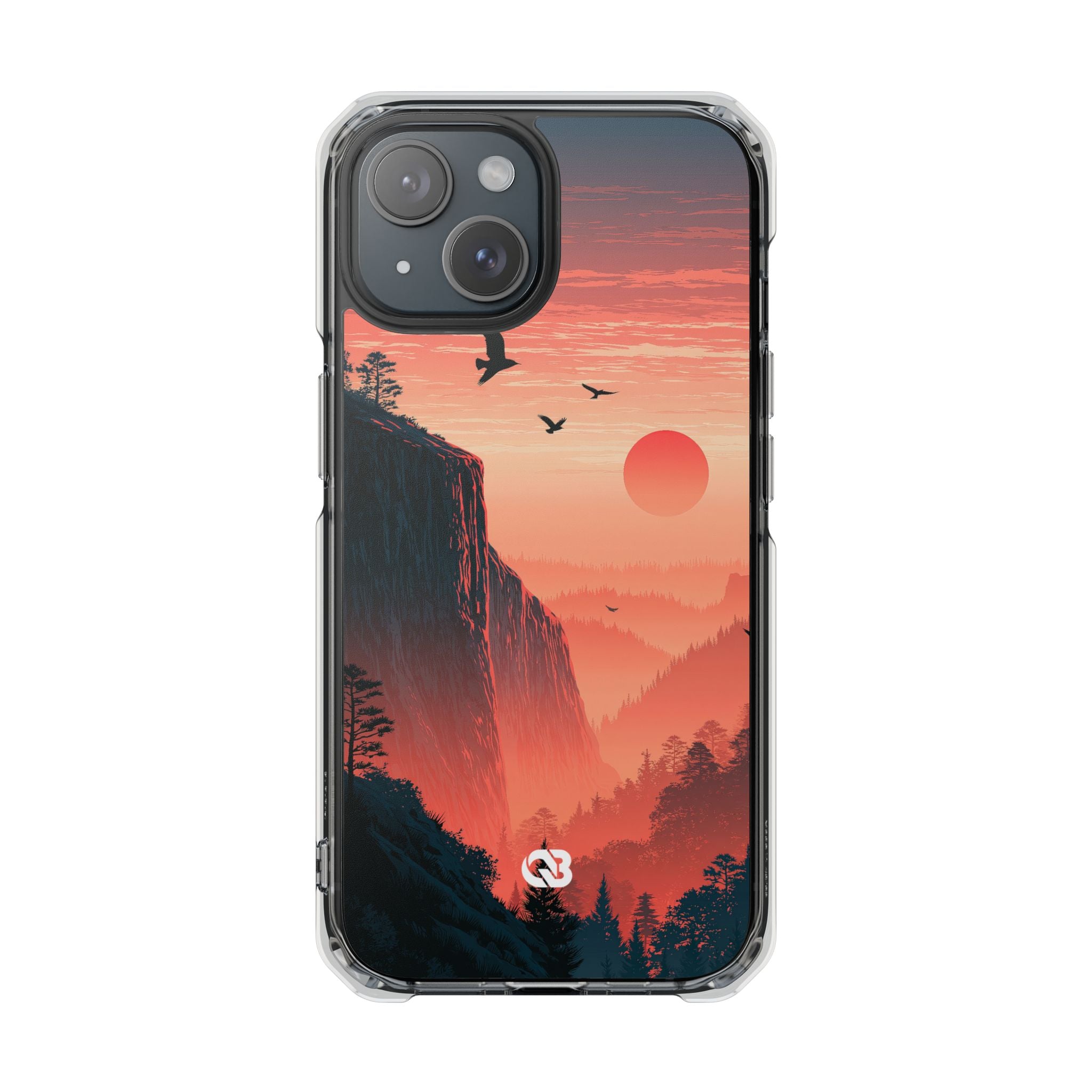 Orange Impact MagSafe Phone Case for iPhone - Crimson Ridge Flight