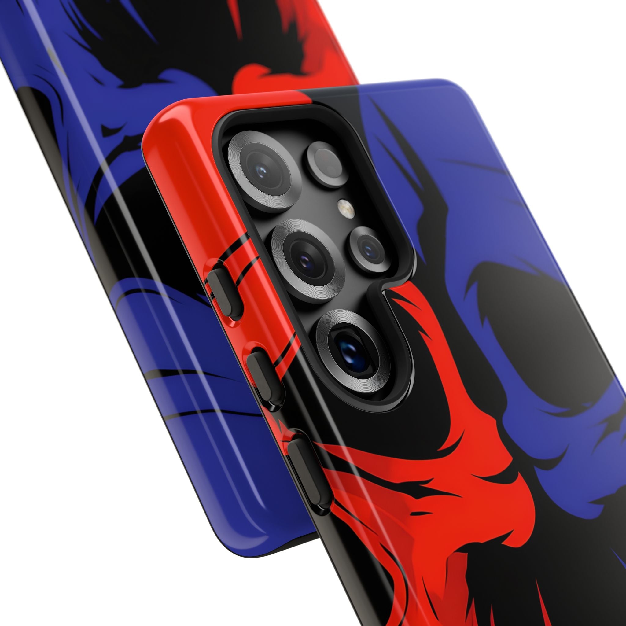 Crimson Cobalt Skulls · Tough Coque de téléphone pour Samsung