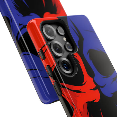 Crimson Cobalt Skulls · Tough Coque de téléphone pour Samsung