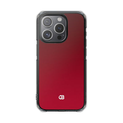 Red Impact MagSafe Phone Case for iPhone - Crimson Velvet Fade
