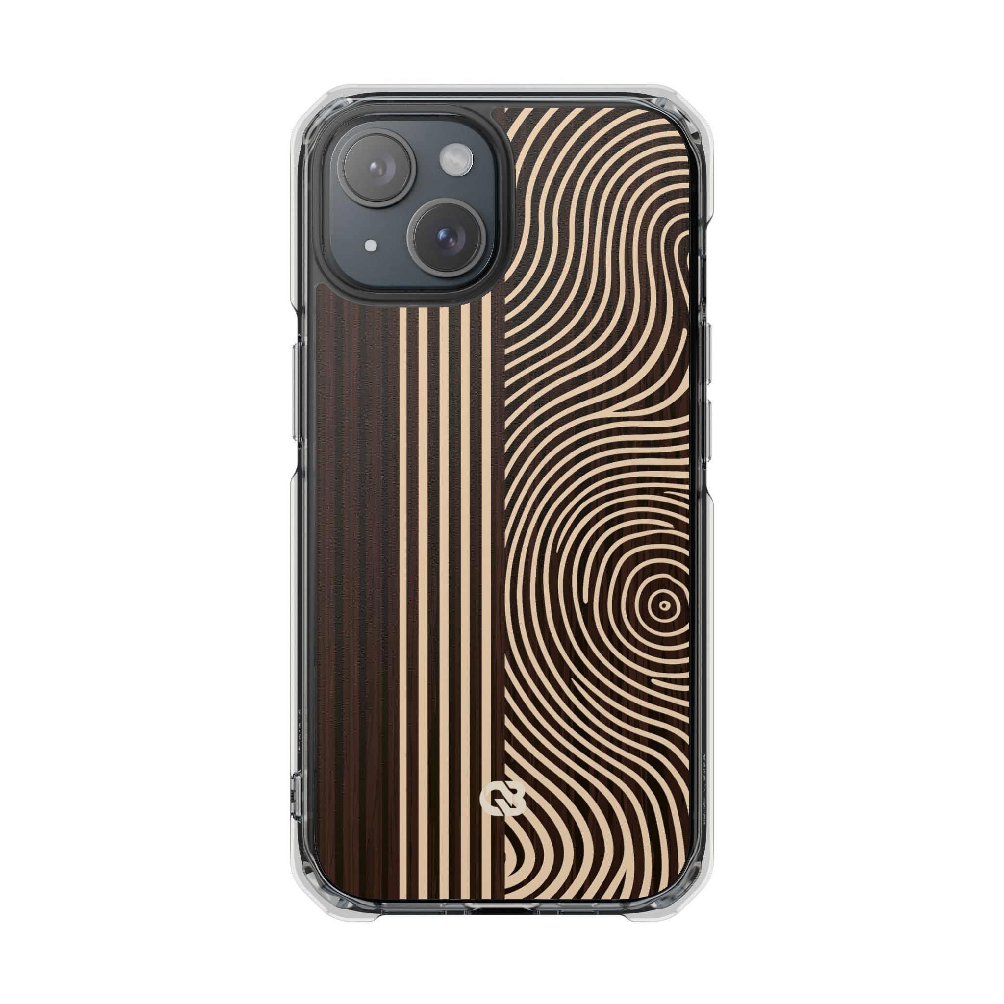 Brown Impact MagSafe Phone Case for iPhone - Espresso Sand Ridge