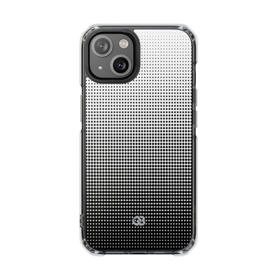 Black Impact MagSafe Phone Case for iPhone - Obsidian Halftone Flux