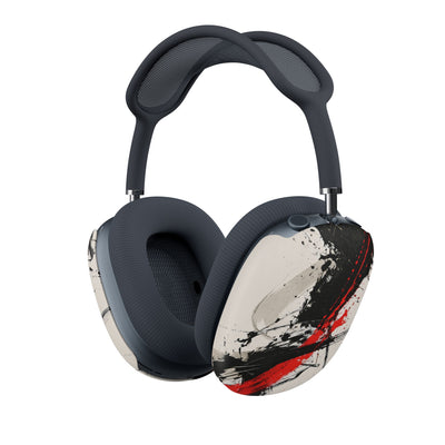 Crimson Sumi Slash · Hard Case for AirPods Max · White