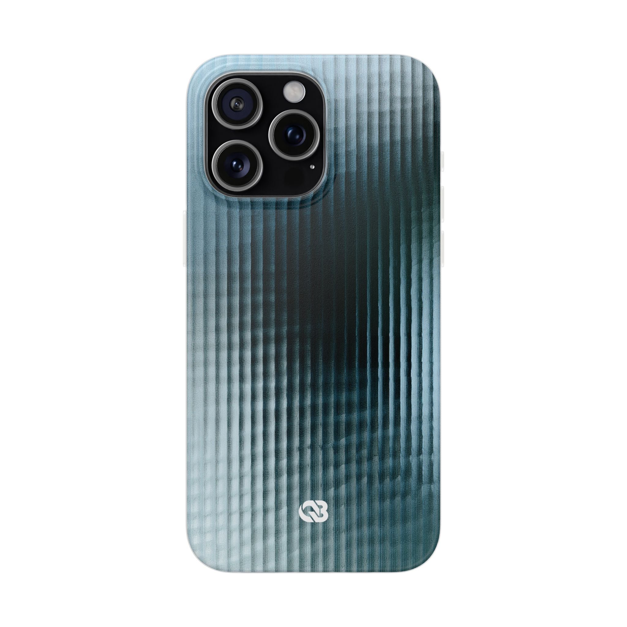 Blue Lite Phone Case for iPhone - Glacial Reeded Glass