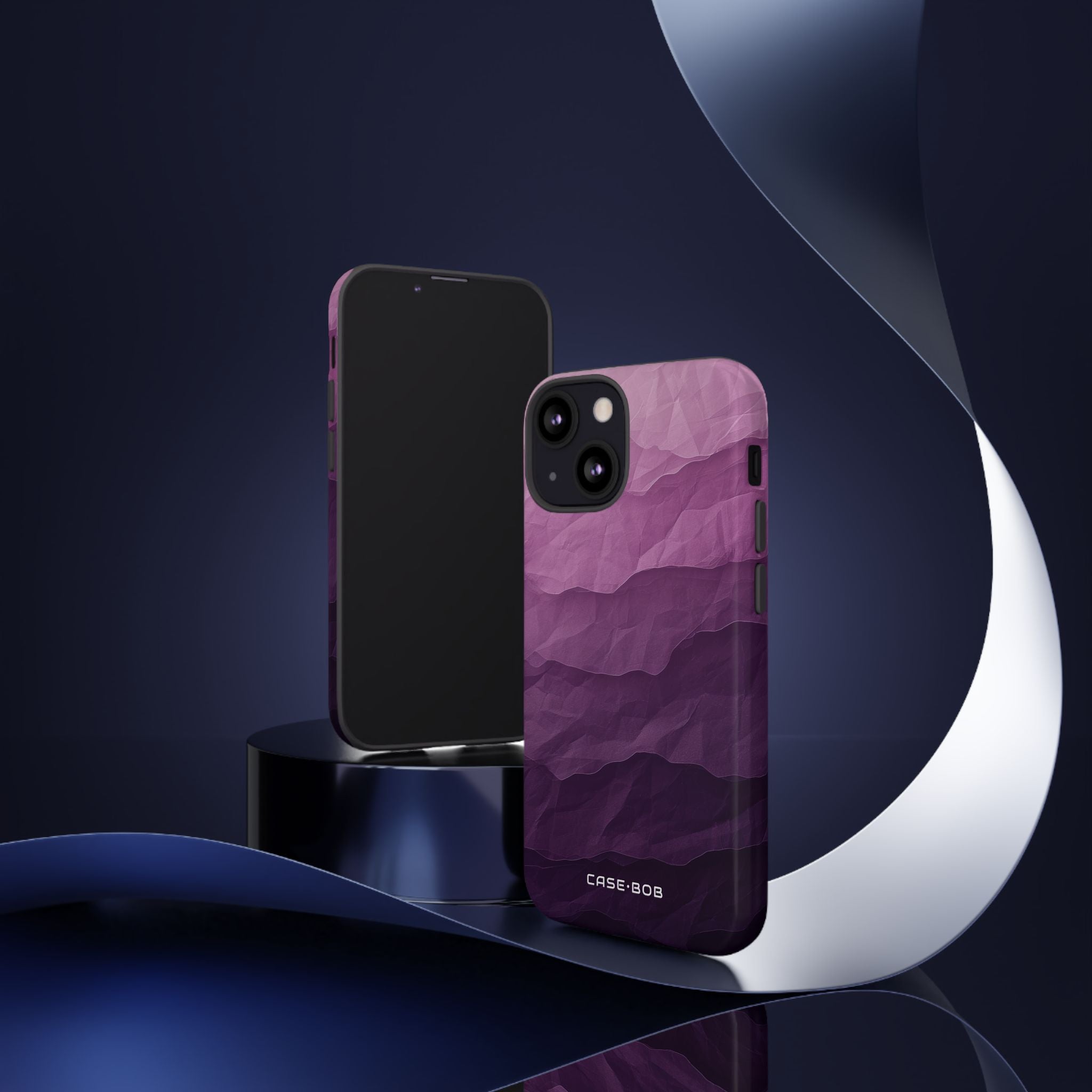 Purple Wave Layers iPhone 13 Mini Case - Tough