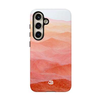 Alpenglow Ridge Vista · Tough Phone Case for Samsung · Orange