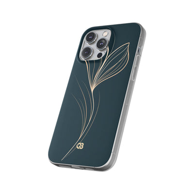 Teal Lite Phone Case for iPhone - Sandstone Silk Flora