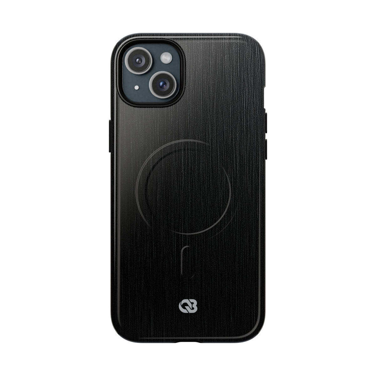 Obsidian Brushed Steel · Tough 2.0 Magnetic Phone Case for iPhone · Black
