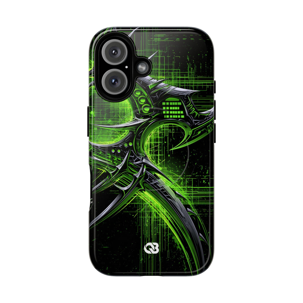 Cyber Sigil Grid · Tough 2.0 Magnetic Phone Case for iPhone · Green
