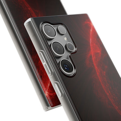 Red Lite Phone Case for Samsung - Solar Crimson Flare