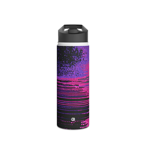 Neon Signal Shift · Insulated Water Bottle · Purple