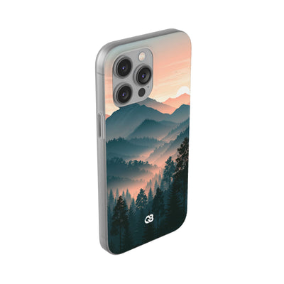 Teal Lite Phone Case for iPhone - Alpine Teal Horizon