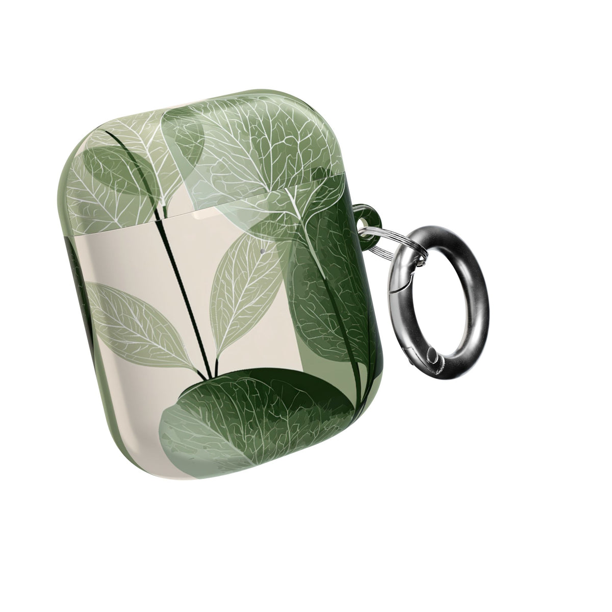 Layered Eucalyptus Study · Hard Case for AirPods & AirPods Pro · Green