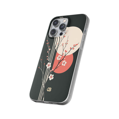 Black Lite Phone Case for iPhone - Kyoto Midnight Blossom
