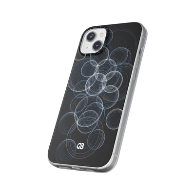 Black Lite Phone Case for iPhone - Frosted Ring Matrix