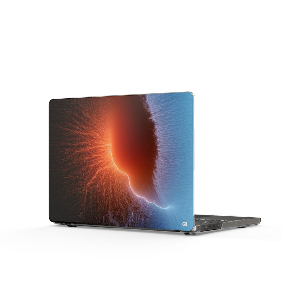 Thermal Aura Pulse · Clear Hard Case for MacBook · Blue