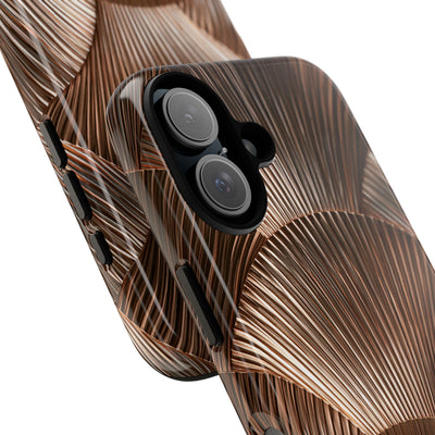 Rose Gilded Fan · Tough Phone Case for iPhone · Gold