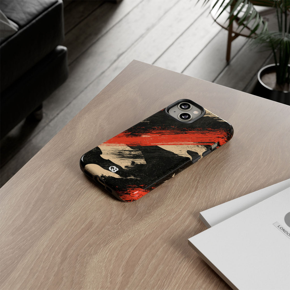 Urban Slash Camo · Tough Phone Case for iPhone · Black