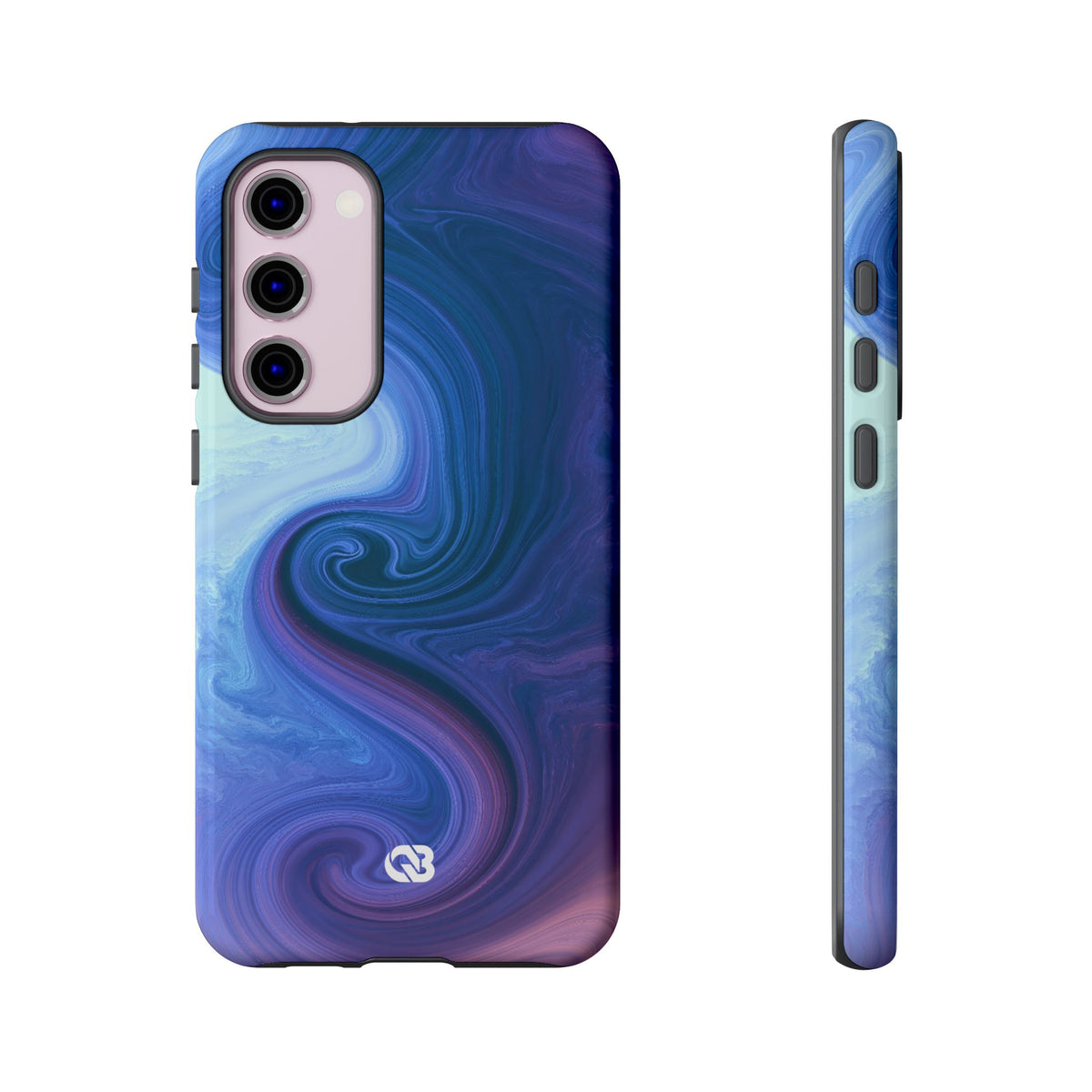 Azure Fluid Swirl · Tough Phone Case for Samsung · Blue