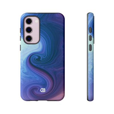 Azure Fluid Swirl · Tough Phone Case for Samsung · Blue