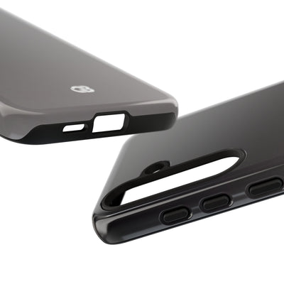 Grey Tough Phone Case for Samsung - Obsidian Ash Fade