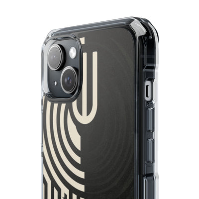 Beige Impact MagSafe Phone Case for iPhone - Monolith Ivory Signal
