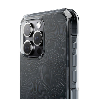Obsidian Elevation · Clear Impact Magnetic Phone Case for iPhone ·  Black