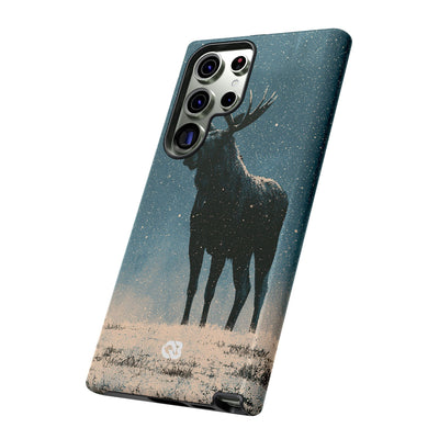 Nordic Boreal Moose · Tough Phone Case for Samsung · Blue