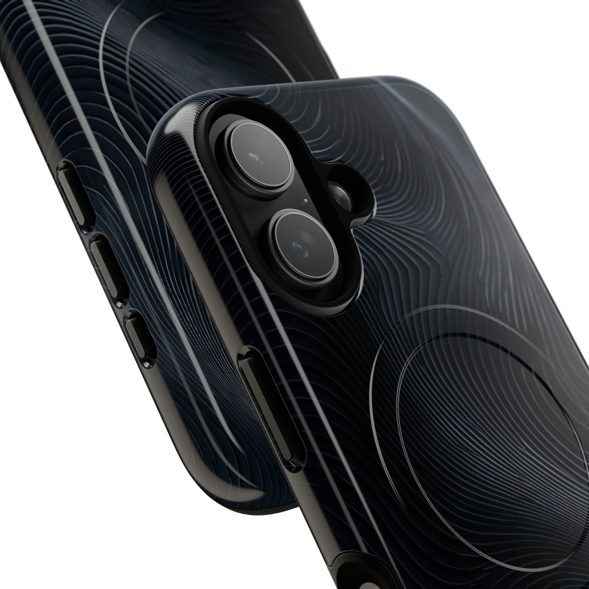 Black Tough 2.0 Magsafe Phone Case for iPhone - Obsidian Ridge Flux