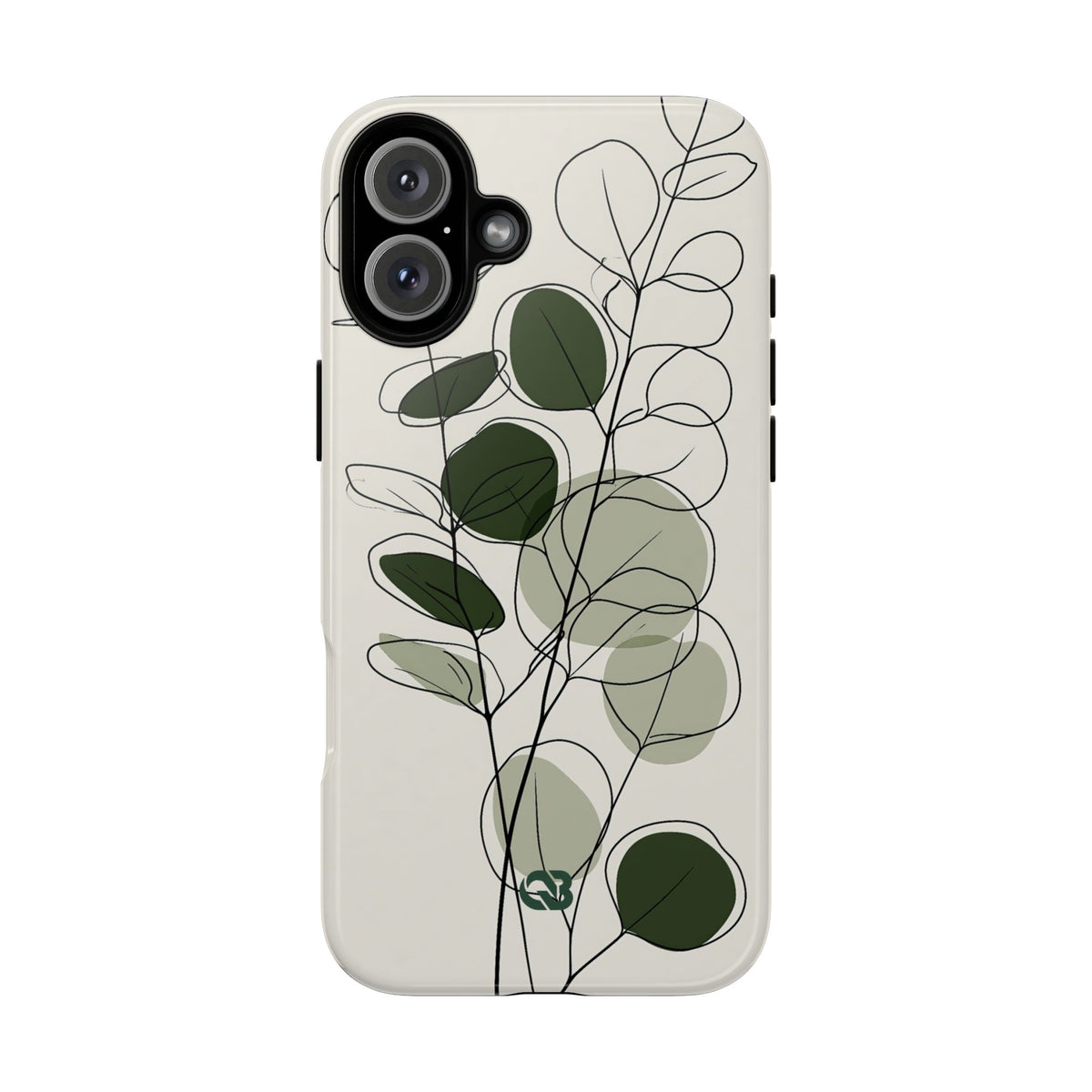Eucalyptus Foliage Study · Tough Phone Case for iPhone · Green