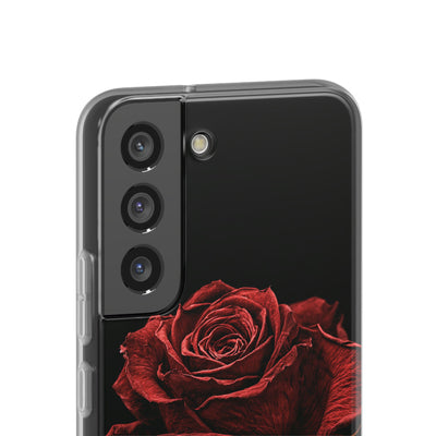 Crimson Noir Rose · Lite Phone Case for Samsung · Black