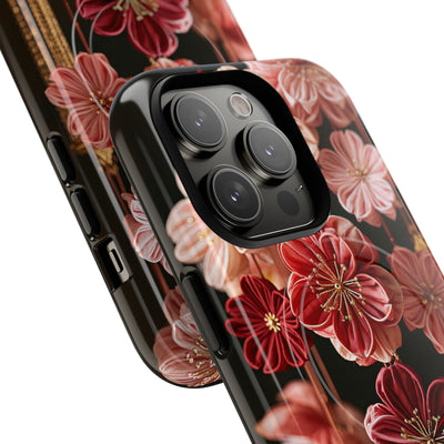 Silk Blossom Kanzashi · Tough 2.0 Magnetic Phone Case for iPhone · Pink