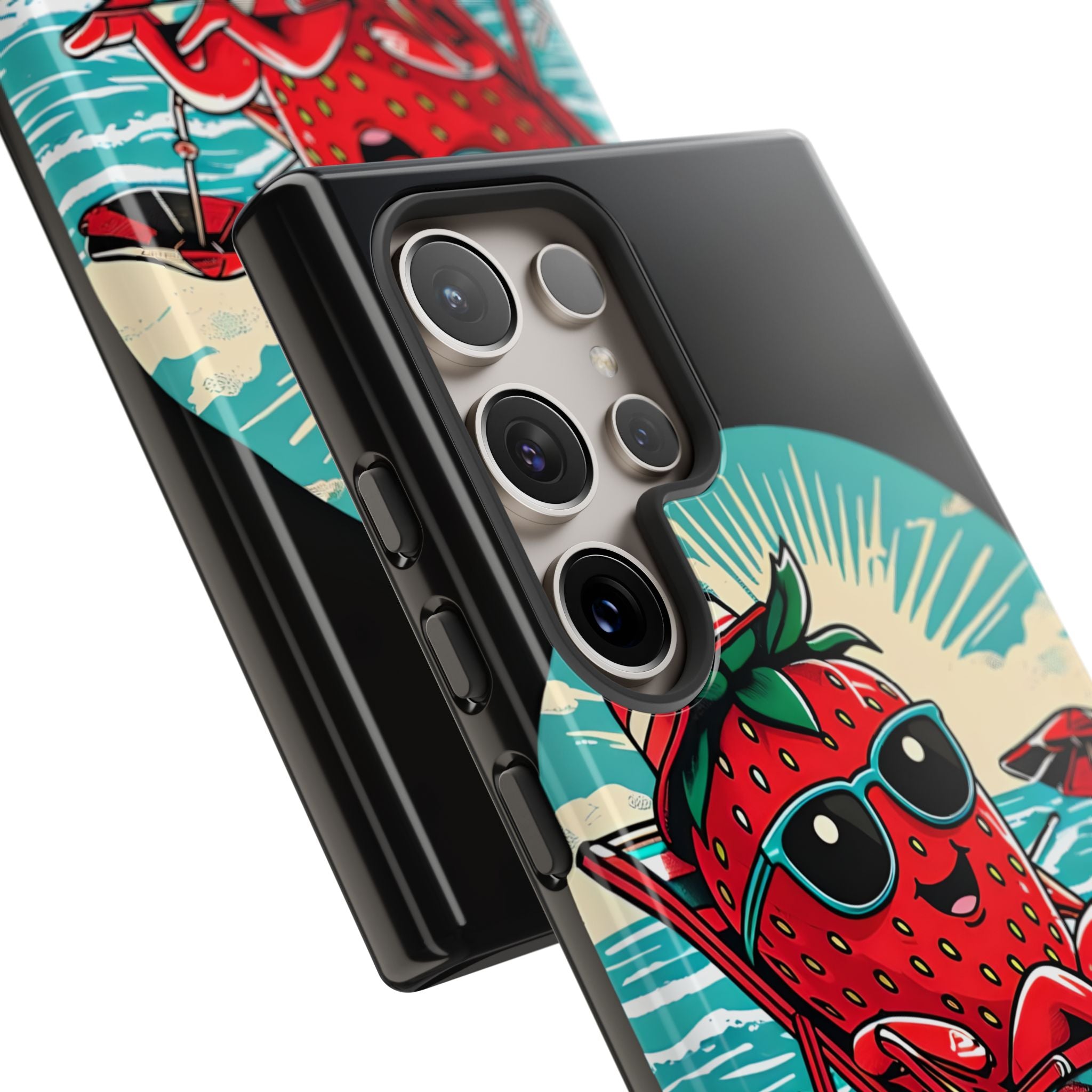 Retro Coastal Berry · Tough Mobilskal för Samsung