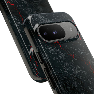 Crimson Rift · Tough Phone Case for Pixel ·  Black