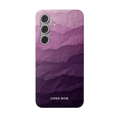 Purple Wave Layers Samsung S24 Case - Soft