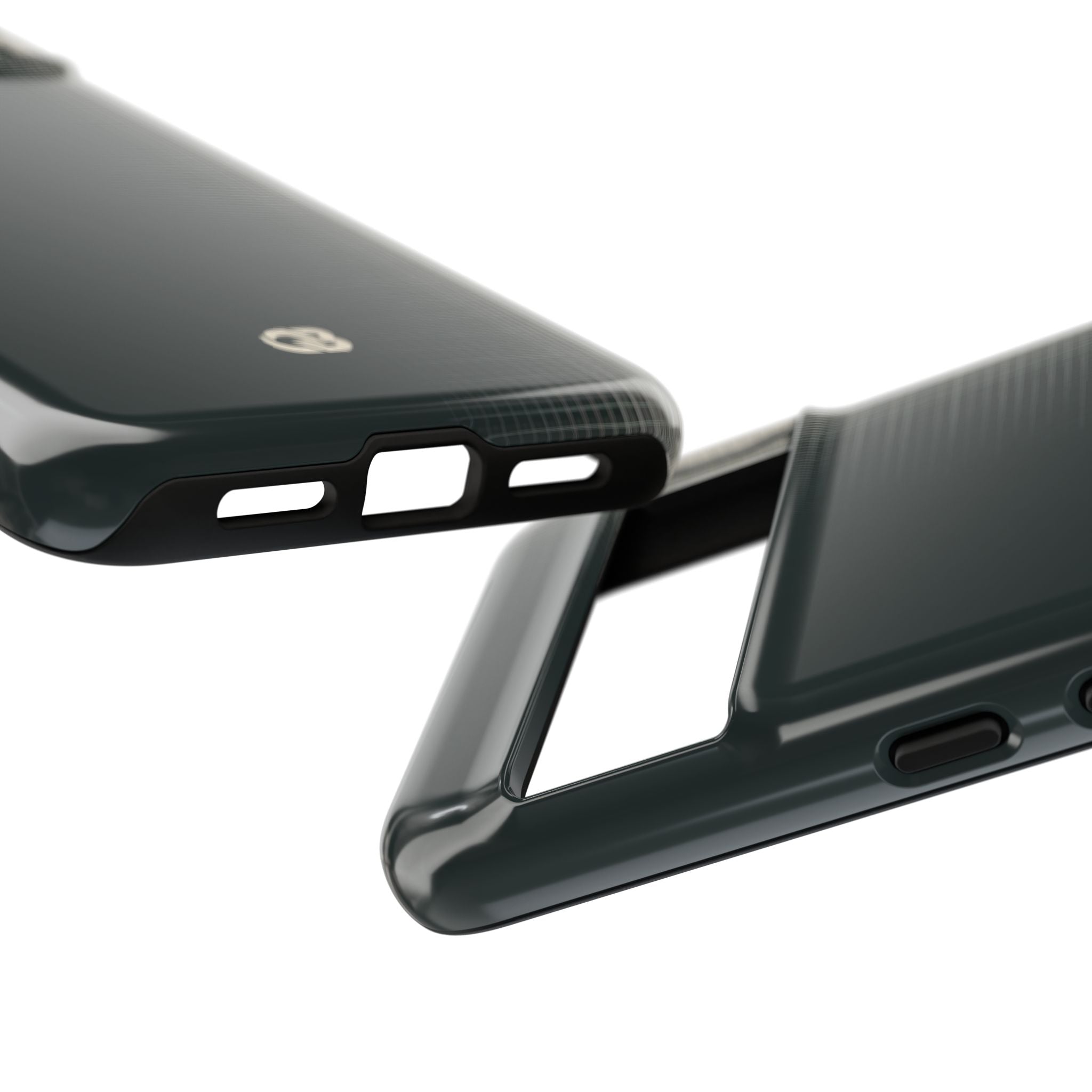 Grey Tough Phone Case for Google Pixel - Charcoal Tech Grid