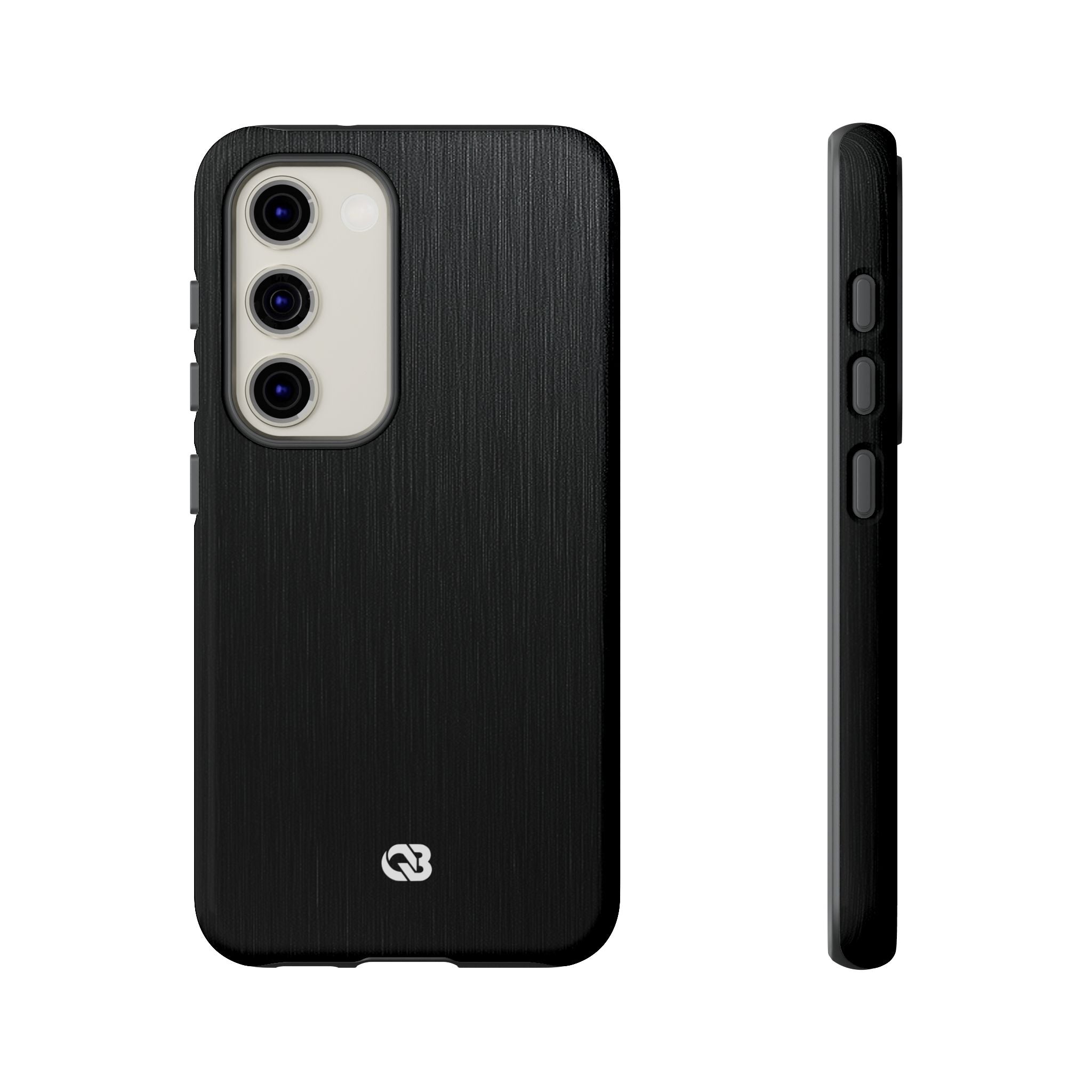 Black Tough Phone Case for Samsung - Brushed Obsidian Slate