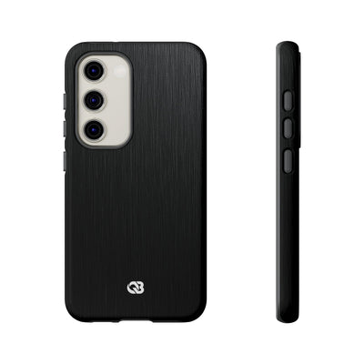 Black Tough Phone Case for Samsung - Brushed Obsidian Slate