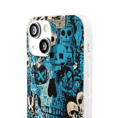 Electric Skull Graffiti · Lite Phone Case for iPhone ·  Blue