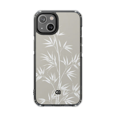 Beige Impact MagSafe Phone Case for iPhone - Sandstone Bamboo Stalks